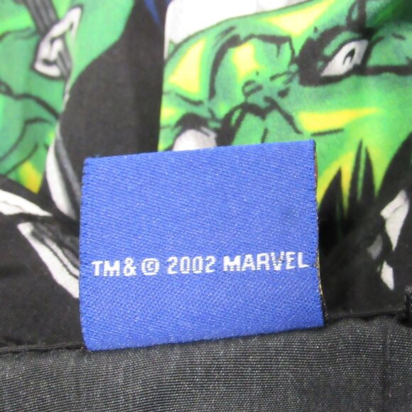 Vintage Y2K Marvel Comics Shirt Mens M 2002 Spider-Man Hulk All Over Print AOP - Picture 4 of 4